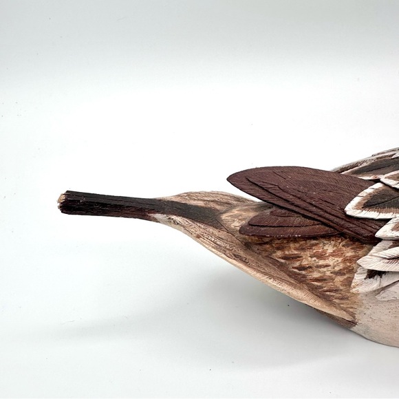 Handmade Carved Wood PINTAIL Duck Decoy Folk Art Artist Erik Vande Bogart Maine - Picture 7 of 10